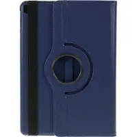 Peachy Litchi Textuur Lederen iPad 10.2 inch case met cover - Donkerblauw Bescherming Standaard