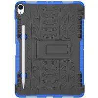 Peachy Hybride TPU Polycarbonaat iPad Pro 11-inch 2018 Case Hoes - Profiel Blauw Standaard