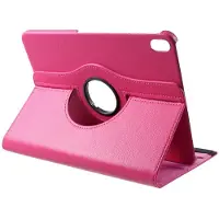 Peachy Lederen Litchi Grain hoes draaibaar standaard iPad Pro 11-inch 2018 - Roze