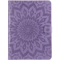 Peachy Zonnebloem Lederen iPad Pro 11-inch 2018 Case Hoes Wallet - Paars