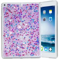 Peachy Glitter TPU iPad 2017 2018 Hoes - Paars