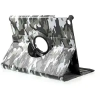 Peachy Camouflage hoes legerprint cover iPad 2017 2018 - Groen Wit Zwart