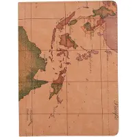 Peachy Wereldkaart Opdruk Lederen iPad Pro 11-inch 2018 Case Hoes Draaibaar Standaard - Bruin