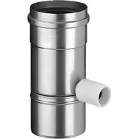 Burgerhout Rvs Condensaftap Hor/vert 80 Enkelw