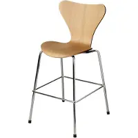 Fritz Hansen Serie 7 Junior Stoel Eiken / Chroom - Kinderstoelen Essen Finee Oak - 840237