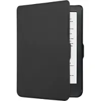 Peachy Kunstlederen Case met Cover Kobo Clara HD - Zwart