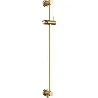 Brauer Glijstang Gold Edition met Geïntegreerde Wandaansluitbocht Geborsteld Goud