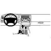 Brodit ProClip houder geschikt voor Mitsubishi L200 1997-2005 Console mount