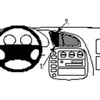 Brodit ProClip houder geschikt voor Volkswagen Sharan- Seat Alhambra - Ford Galaxy Center mount