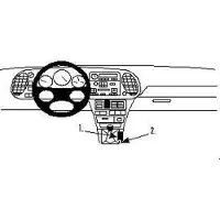Brodit ProClip houder geschikt voor Saab 900 1994-1998 / 9-3 1998-2002 Console mount