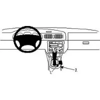 Brodit ProClip houder geschikt voor Skoda Octavia I 1997-2004 Console mount