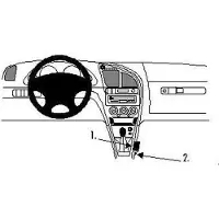 Brodit ProClip houder geschikt voor Citroën Xsara 1998-2004 Console mount
