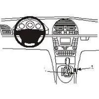 Brodit ProClip houder geschikt voor Mercedes Benz E-Klasse Coupé/Station/Sedan 2002-2011 Console mount, Angled