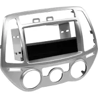 ACV 2-DIN Paneel geschikt voor met pocket Hyundai i20 2012-2014 Kleur: Zilver