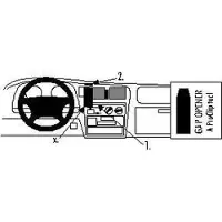 Brodit ProClip houder geschikt voor Toyota HiLux 1998-2005 / Hilux Tundra 1999-2004 Center mount
