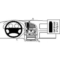 Brodit ProClip houder geschikt voor Daewoo Lanos 1997-2003 Center mount