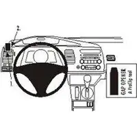 Brodit ProClip houder geschikt voor Honda Civic Hybrid 2006-2011 Left mount