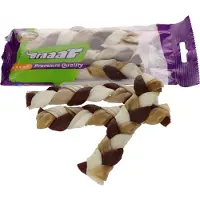 Braaaf Hondensnack Twister Vlecht Klein 12 cm 80 gr