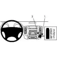 Brodit ProClip houder geschikt voor Mitsubishi Pajero 2007-2019 Angled mount