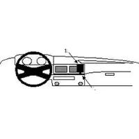 Brodit ProClip houder geschikt voor BMW 316-325 E30 1982-1990 Center mount