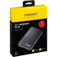 Intenso Memory Play Externe Harde Schijf voor televisie 2 tot 2,5, 5400 TR/Min, Cache 8 Mo, USB 3.0 met