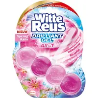 Witte Reus 11x Toiletblok Brilliant Gel Spring Rain