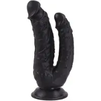 Kiotos COX - Dildo Voor dubbele penetratie 21 x 3.5/4.5 cm - Zwart