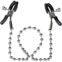 Calexotics - Silver Beaded Nipple Clamps - Bondage / SM Nipple clamps Metaal