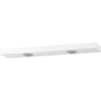 Differnz koof 70x2x20cm met spiegel MDF Wit