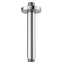Regn Plafondarm Inkortbaar 7,5-16cm Chroom - Messing - Kranen, Douchekranen, Hoofddouche Houders - 8720297691928 - Kranen, Douchekranen, Hoofddouche houders