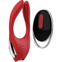 Dream Toys Koppel vibrator Eros met Remote Control - Rood
