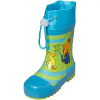 Playshoes Regenlaarzen 'Freunde für Immer' turquoise / limoen / kiwi / donkeroranje / zwart