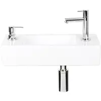 Differnz Fonteinset Sapon - met unieke ingebouwde zeepdispenser - Wit