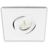 Groenovatie Inbouwspot LED 3W, Wit, Vierkant, Kantelbaar, Dimbaar