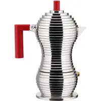 Alessi Percolator Pulcina Red 3-Kops Inductie