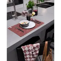 Knit Factory Placemat Uni - Stone Red - 50x30 Cm