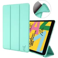 MILLION Hoesje geschikt voor iPad 10.2 (2019) - Smart Book Case Siliconen - Groen