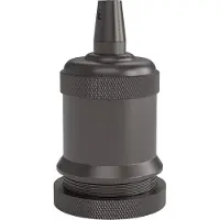 Calex Lamphouder | (Aluminium, Mat parel zwart)