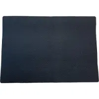 Xapron leren placemat Bovine - Set van 4 stuks - Kleur Black (zwart) - 43 x 30 cm - Handgemaakt