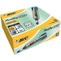 BIC Marking ONYX 1482 permanente marker Kogelpunt Blauw 12 stuk(s)