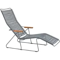 Houe CLICK Ligbed Bamboe Armleuningen Stalen Frame