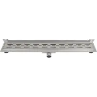Differnz Douchegoot - Muur flens RVS - 7 x 7 x 90 cm