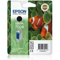 Epson Ink Cartridge T026 Black 16Ml