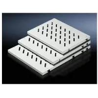 Rittal DK 7166.035 7166.035 Grondplaat Geperforeerd (l x b) 600 mm x 600 mm Plaatstaal Grijs-wit (RAL 7035) 1 stuk(s)