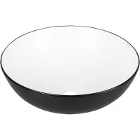 Differnz Waskom duo 39.5x13.5 cm keramiek zwart