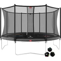 Berg Trampoline Favorit Grey 430 Levels + Safety Net Comfort