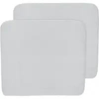 Meyco Baby Uni aankleedkussenhoes - 2-pack - light grey - 85x75cm