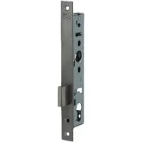 Nemef 9650 Kastslot | DM30mm | voorplaat RVS 24x245mm rechthoekig | zamac vernikkelde nachtschoot | DR 1+2+3+4 - 9965207000