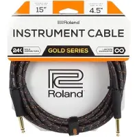 Roland Gold Series Straight Instrument Cable 15ft/4.5m