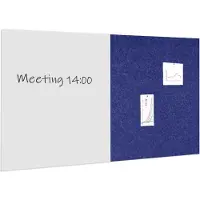 Ivol Whiteboard / prikbord pakket 100x200 cm - 1 whiteboard + 1 akoestisch